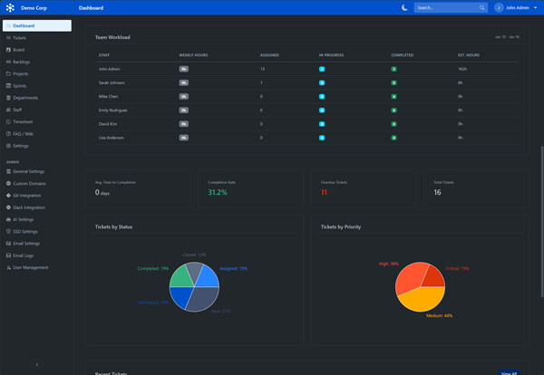 Gantum application screenshot 1 - dark mode